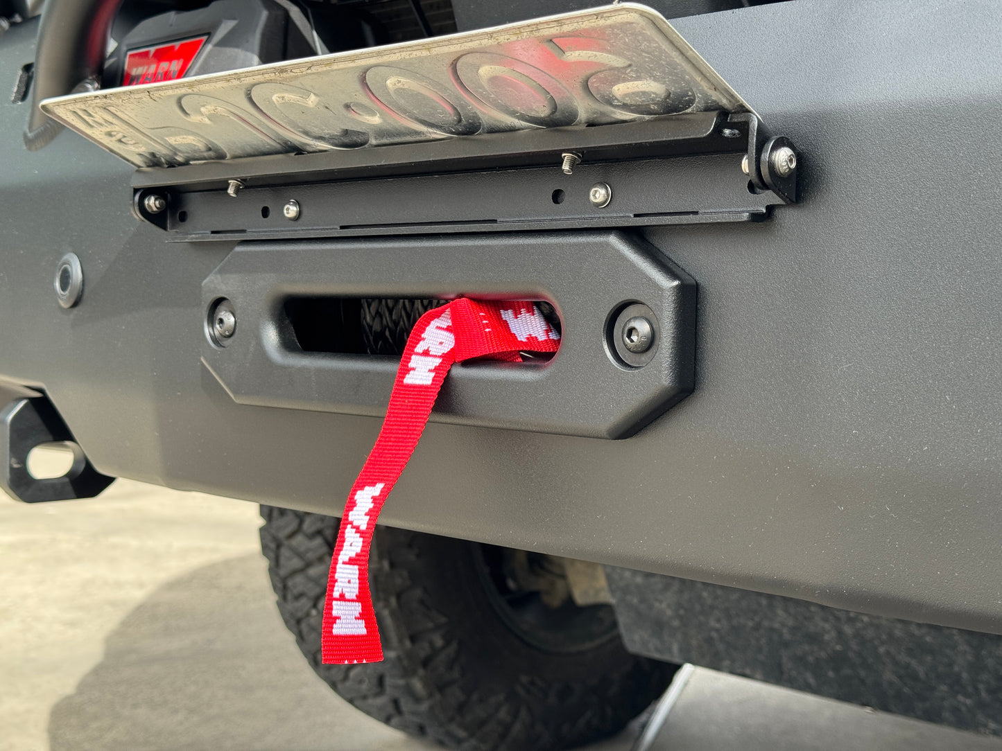 Flip-Up Number Plate Mounting Bracket